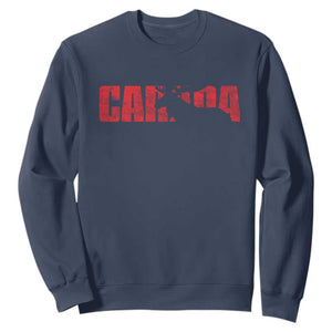 Canada Moose Sweatshirt Canadian Pride TS10 Navy Print Your Wear