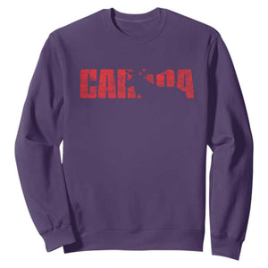 Canada Moose Sweatshirt Canadian Pride TS10 Purple Print Your Wear