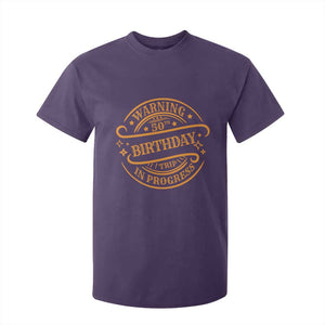 50th Birthday Trip T Shirt For Kid Retro Funny Milestone Vacation TS10 Purple Print Your Wear
