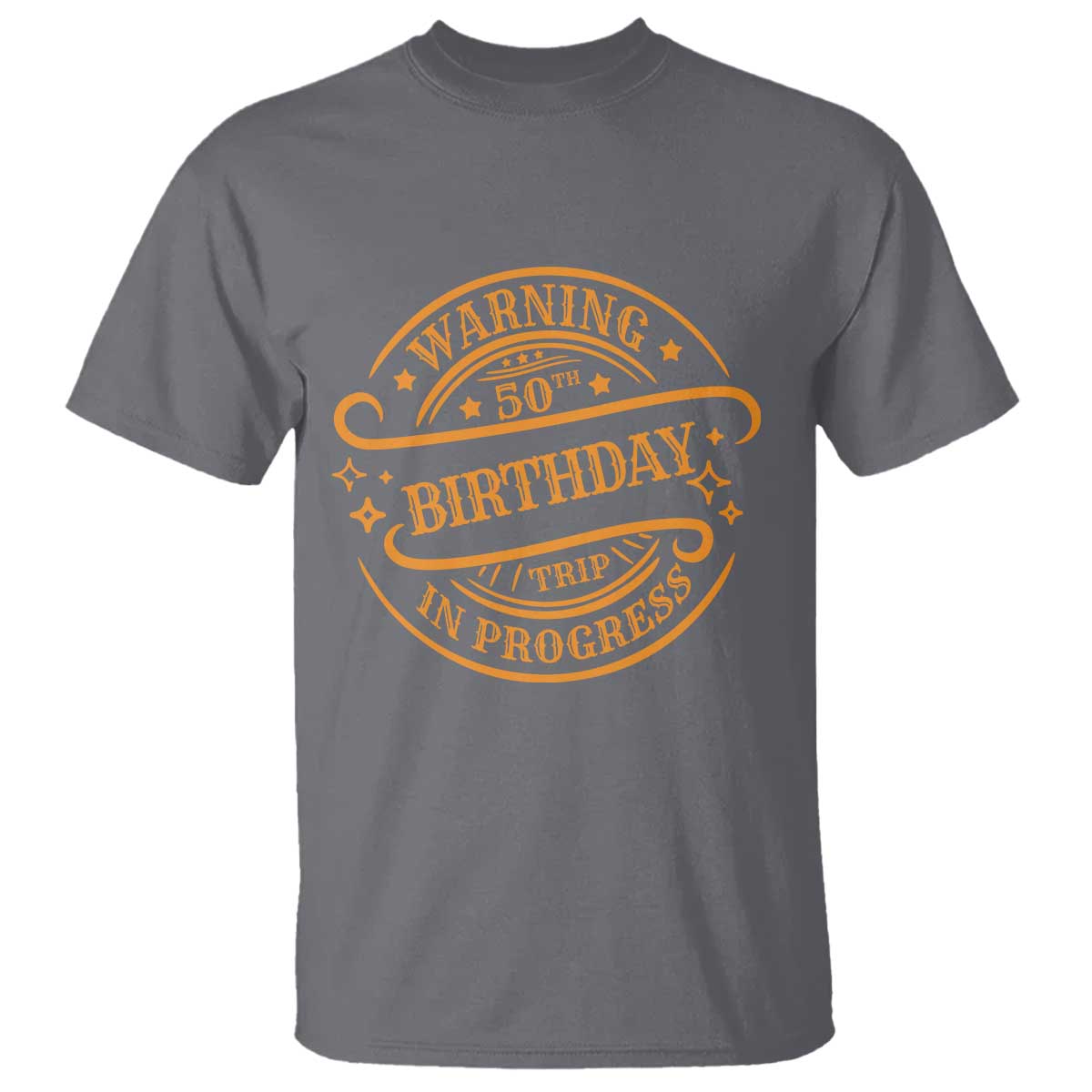 50th Birthday Trip T Shirt Retro Funny Milestone Vacation TS10 Charcoal Print Your Wear