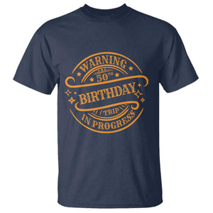 50th Birthday Trip T Shirt Retro Funny Milestone Vacation TS10 Navy Print Your Wear