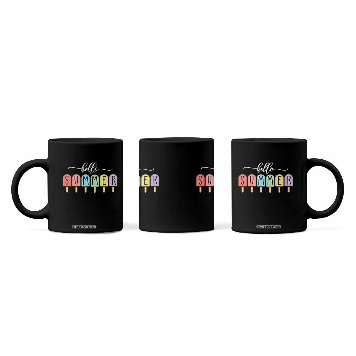 Hello Summer Vacation Ice Cream Popsicle Ice Lolly Coffee Mug TS10 Print Your Wear