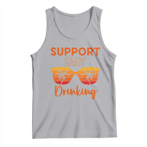Funny Drinking Tank Top Support Day Drinking Summer Beach Vacation TS10 Athletic Heather Print Your Wear