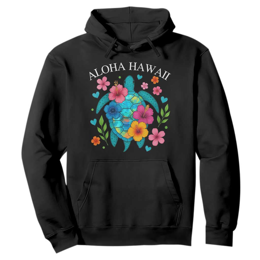 Aloha Hawaii Hoodie Sea Turtle Summer Hawaiian Island TS10 Black Print Your Wear