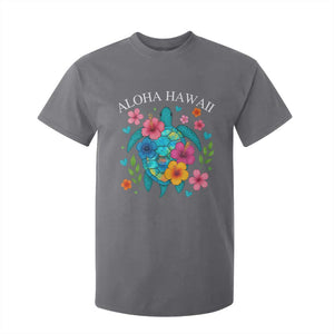 Aloha Hawaii T Shirt For Kid Sea Turtle Summer Hawaiian Island TS10 Charcoal Print Your Wear