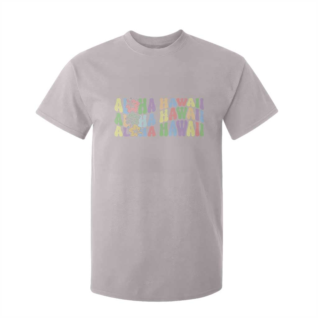 Aloha Hawaii T Shirt For Kid Flower Summer Hawaiian Island TS10 Ice Gray Print Your Wear