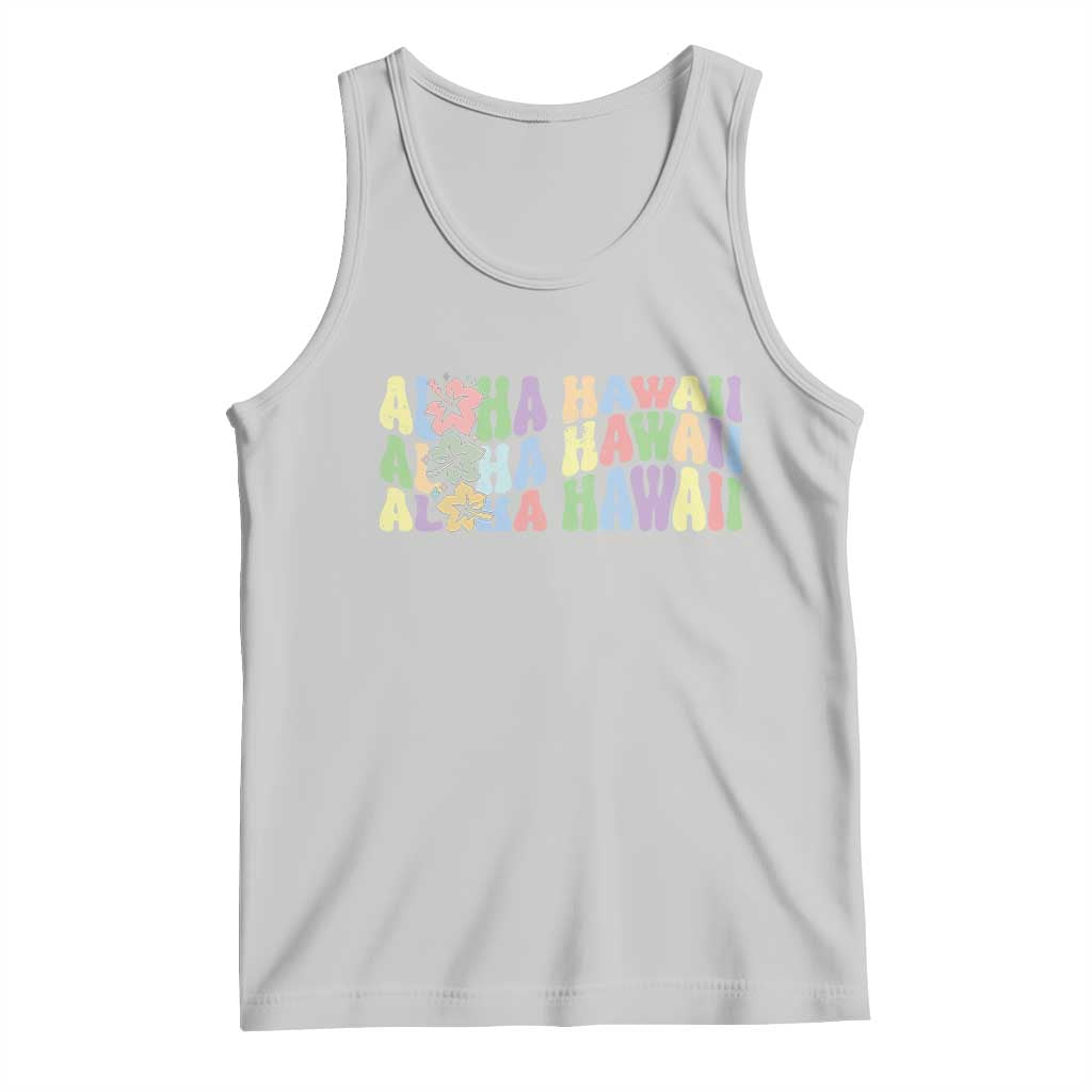 Aloha Hawaii Tank Top Flower Summer Hawaiian Island TS10 Ash Print Your Wear