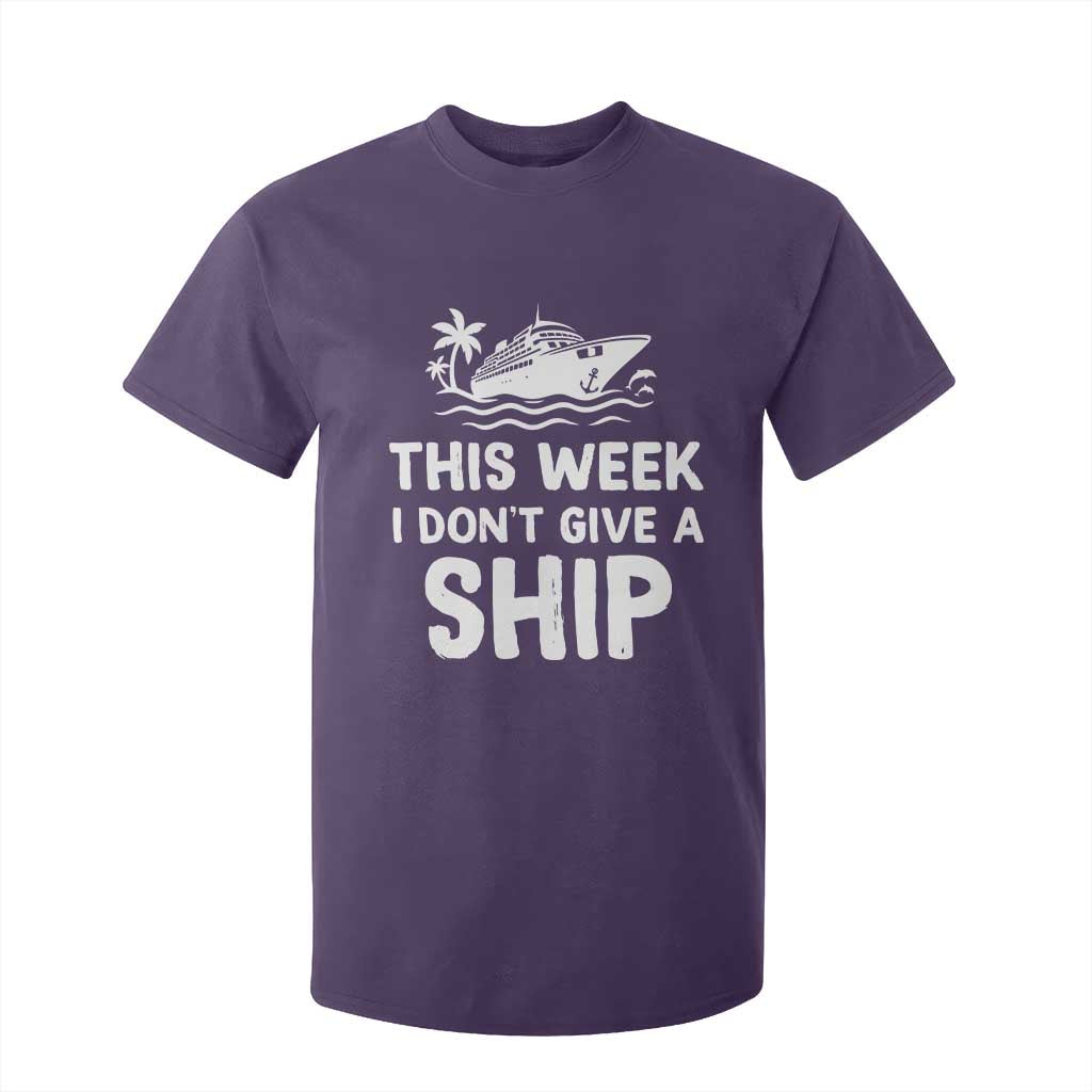 Funny Cruise T Shirt For Kid This Week I Dont Give a Ship TS10 Purple Print Your Wear