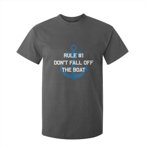 Funny Cruise T Shirt For Kid Rule #1 Dont Fall Off The Boat - Print Your Wear