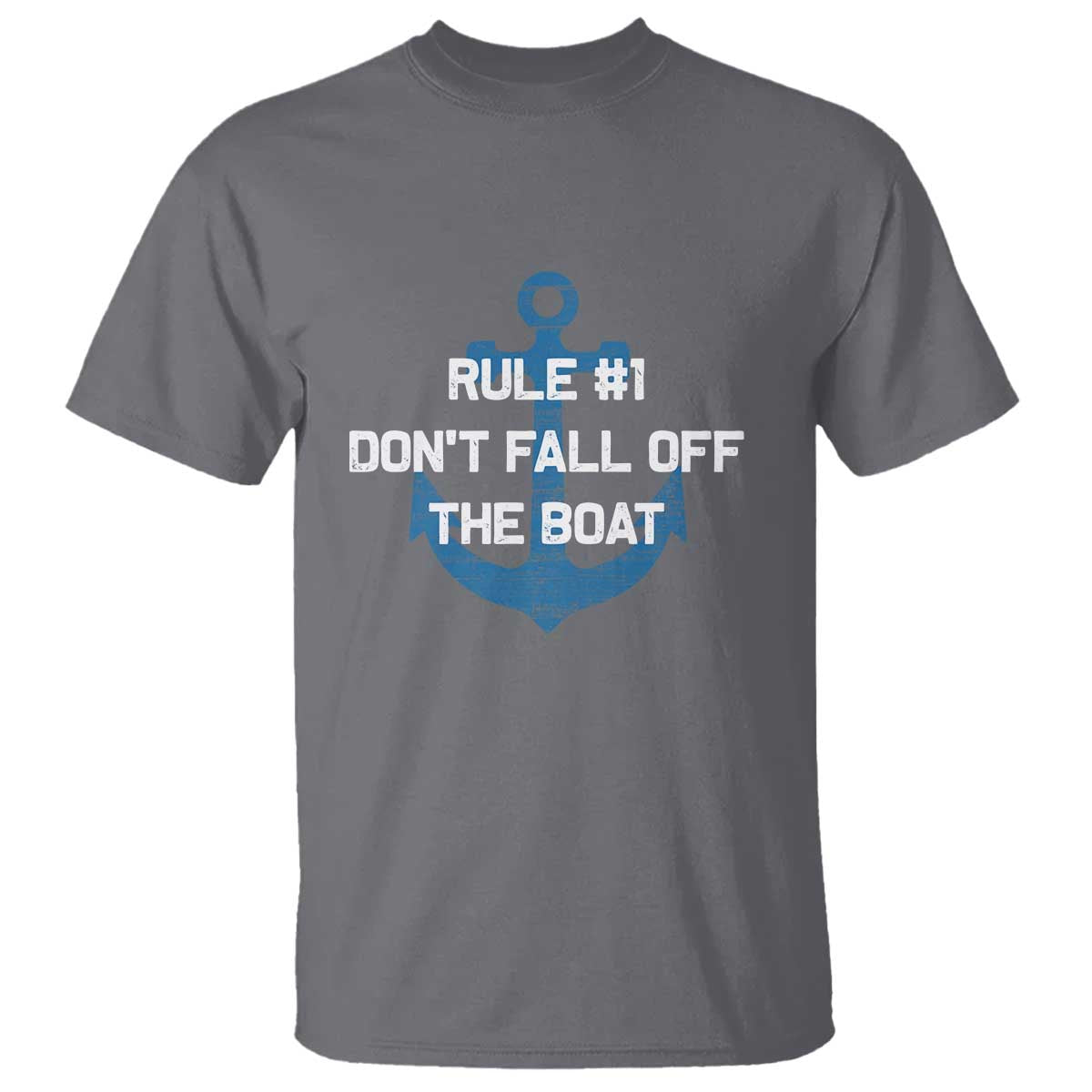 Funny Cruise T Shirt Rule #1 Dont Fall Off The Boat - Print Your Wear