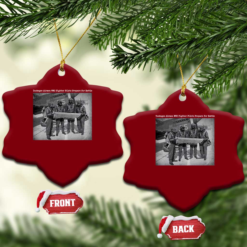 Tuskegee Airmen Ceramic Ornament African American Heroes Preparing for Battle WW2 TS10 Print Your Wear