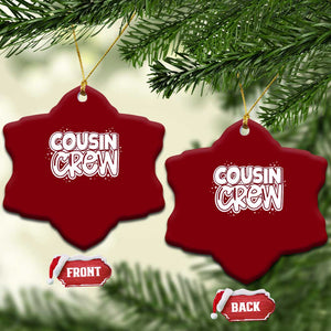 Cousin Crew Ceramic Ornament Cute Matching Cousins Summer Beach Vacation TS10 Print Your Wear