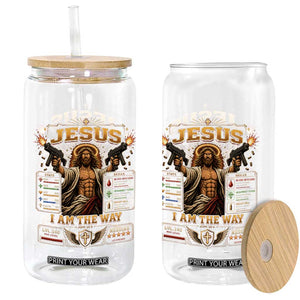 Jesus I Am the Way Character Stats RPG Books Glass Can TS10 Print Your Wear