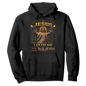 Jesus I Am the Way Character Stats RPG Books Hoodie TS10 Black Print Your Wear