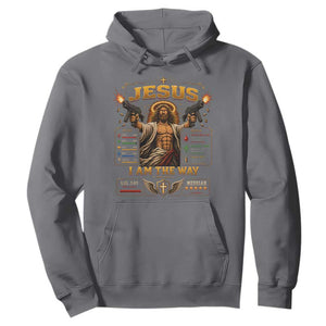 Jesus I Am the Way Character Stats RPG Books Hoodie TS10 Charcoal Print Your Wear