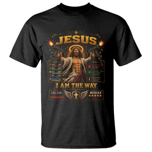 Jesus I Am the Way Character Stats RPG Books T Shirt TS10 Black Print Your Wear