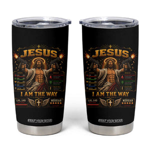 Jesus I Am the Way Character Stats RPG Books Tumbler Cup TS10 Black Print Your Wear