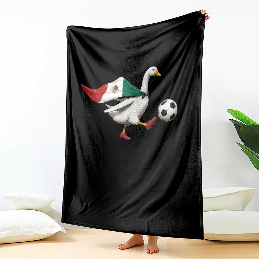 Mexico Soccer Goose Throw Blanket Mexico Futbol Fan TS10 Print Your Wear