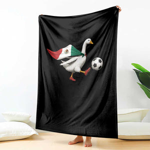 Mexico Soccer Goose Throw Blanket Mexico Futbol Fan TS10 Print Your Wear