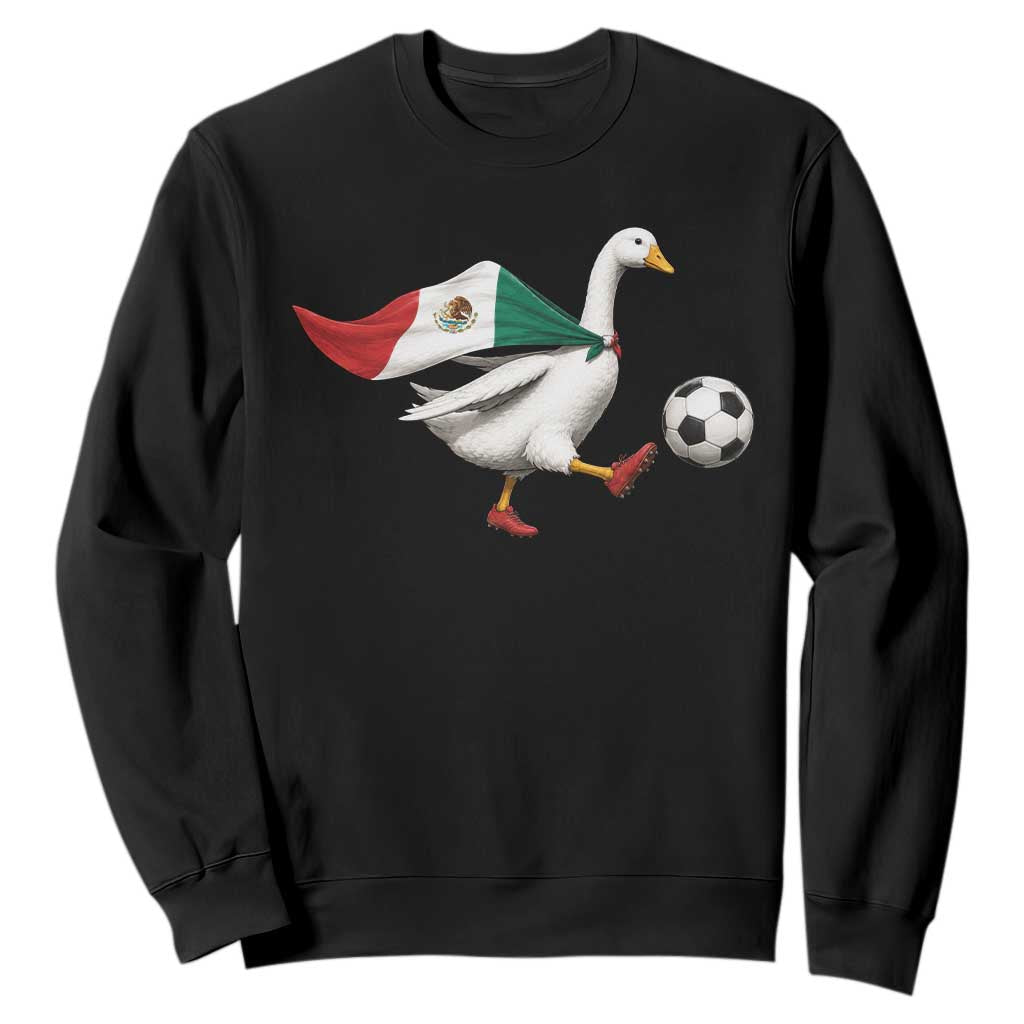 Mexico Soccer Goose Sweatshirt Mexico Futbol Fan TS10 Black Print Your Wear