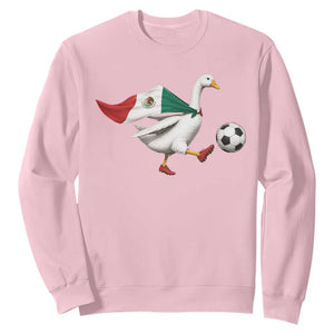 Mexico Soccer Goose Sweatshirt Mexico Futbol Fan TS10 Light Pink Print Your Wear
