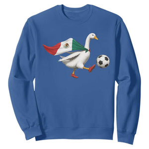 Mexico Soccer Goose Sweatshirt Mexico Futbol Fan TS10 Royal Blue Print Your Wear