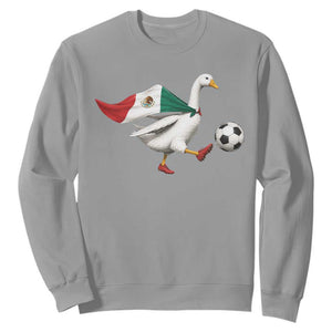 Mexico Soccer Goose Sweatshirt Mexico Futbol Fan TS10 Sport Gray Print Your Wear