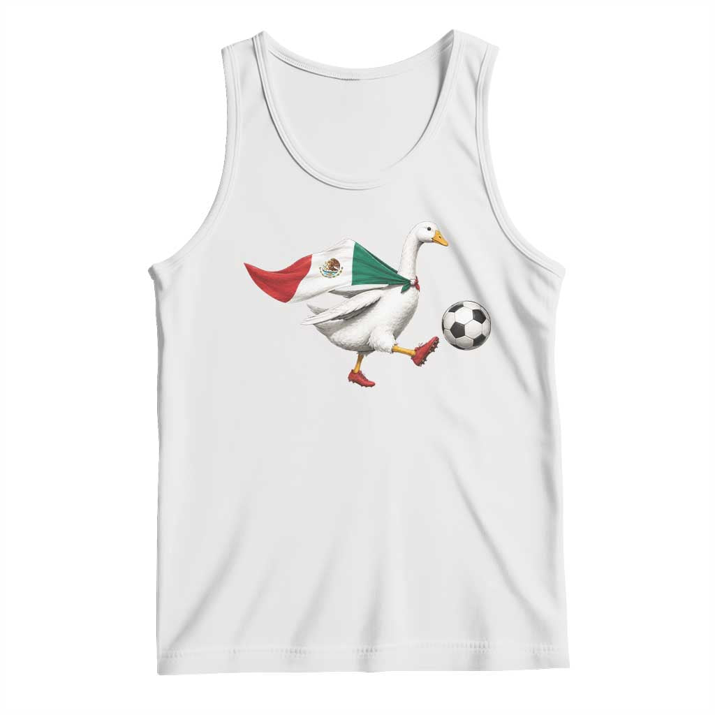 Mexico Soccer Goose Tank Top Mexico Futbol Fan TS10 White Print Your Wear