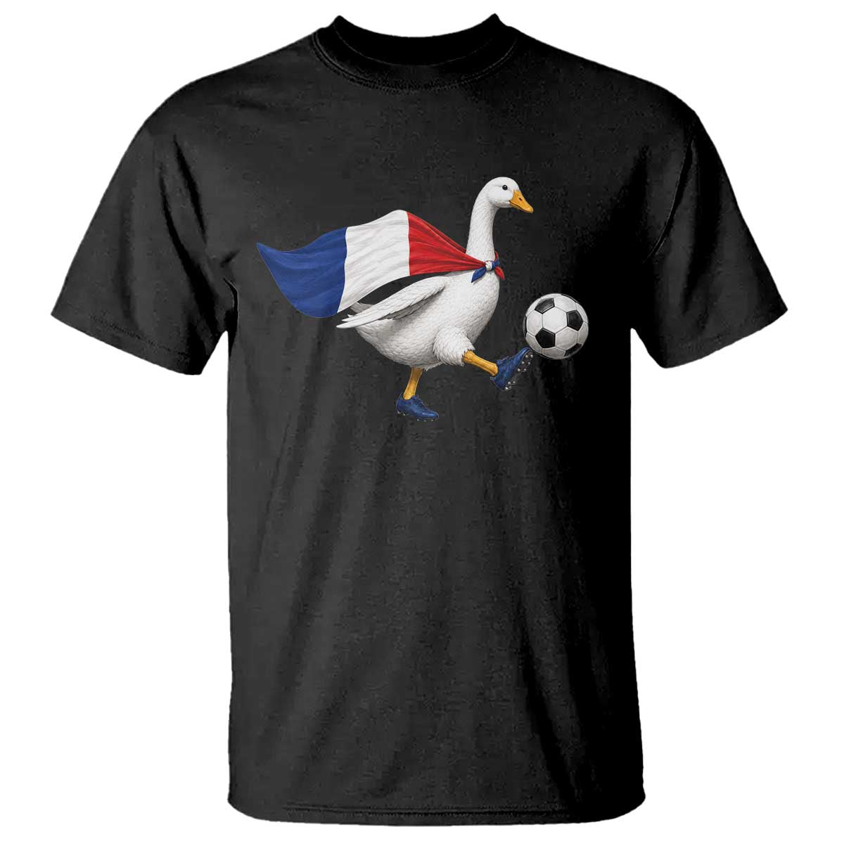 France Soccer Goose T Shirt French Flag Patriotic Football Fan Graphic TS10 Black Print Your Wear