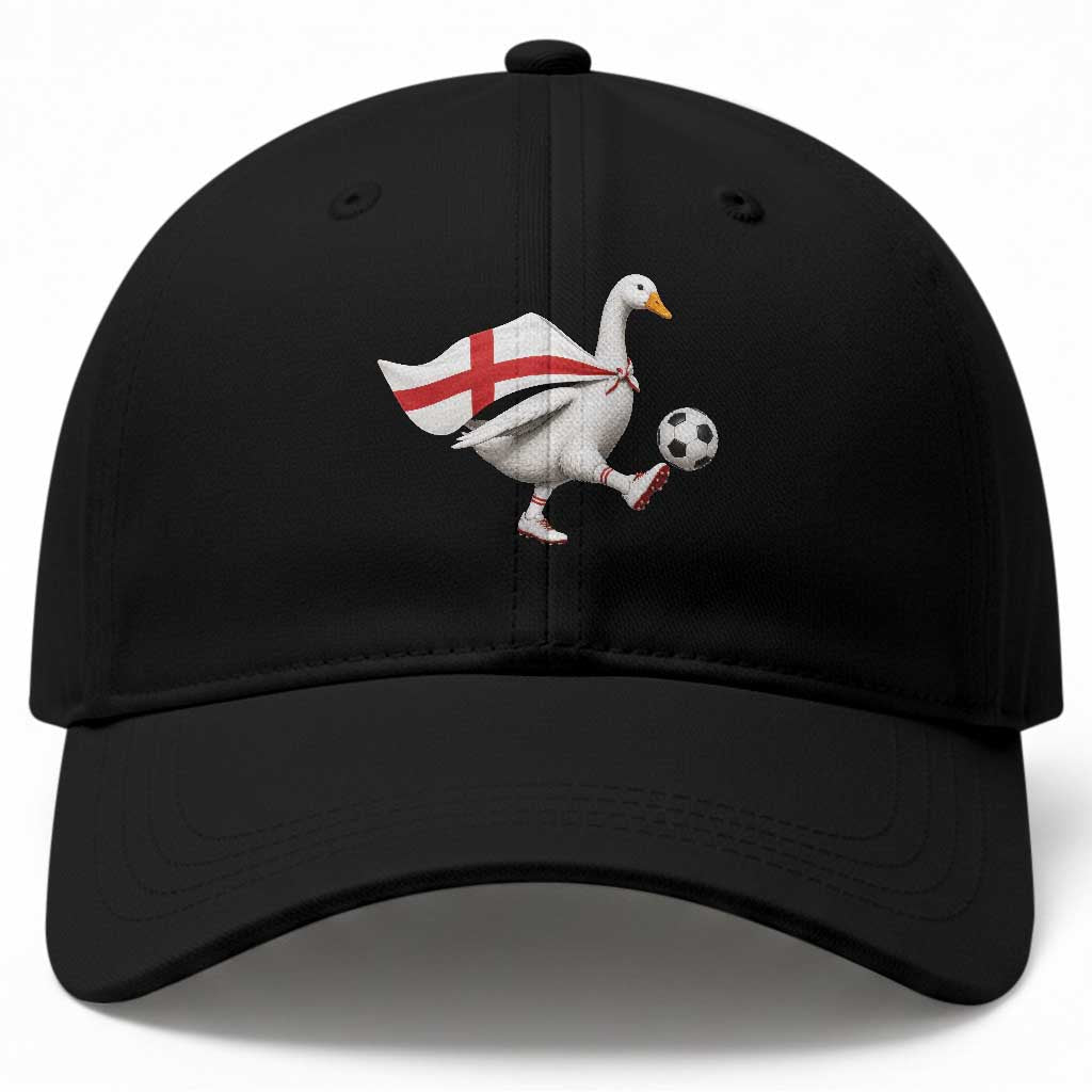 England Soccer Goose Baseball Cap Patriotic Football Fan Graphic England Flag TS10 Print Your Wear