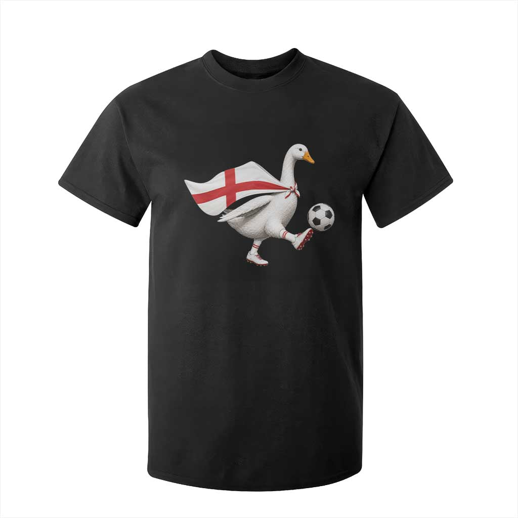 England Soccer Goose T Shirt For Kid Patriotic Football Fan Graphic England Flag TS10 Black Print Your Wear