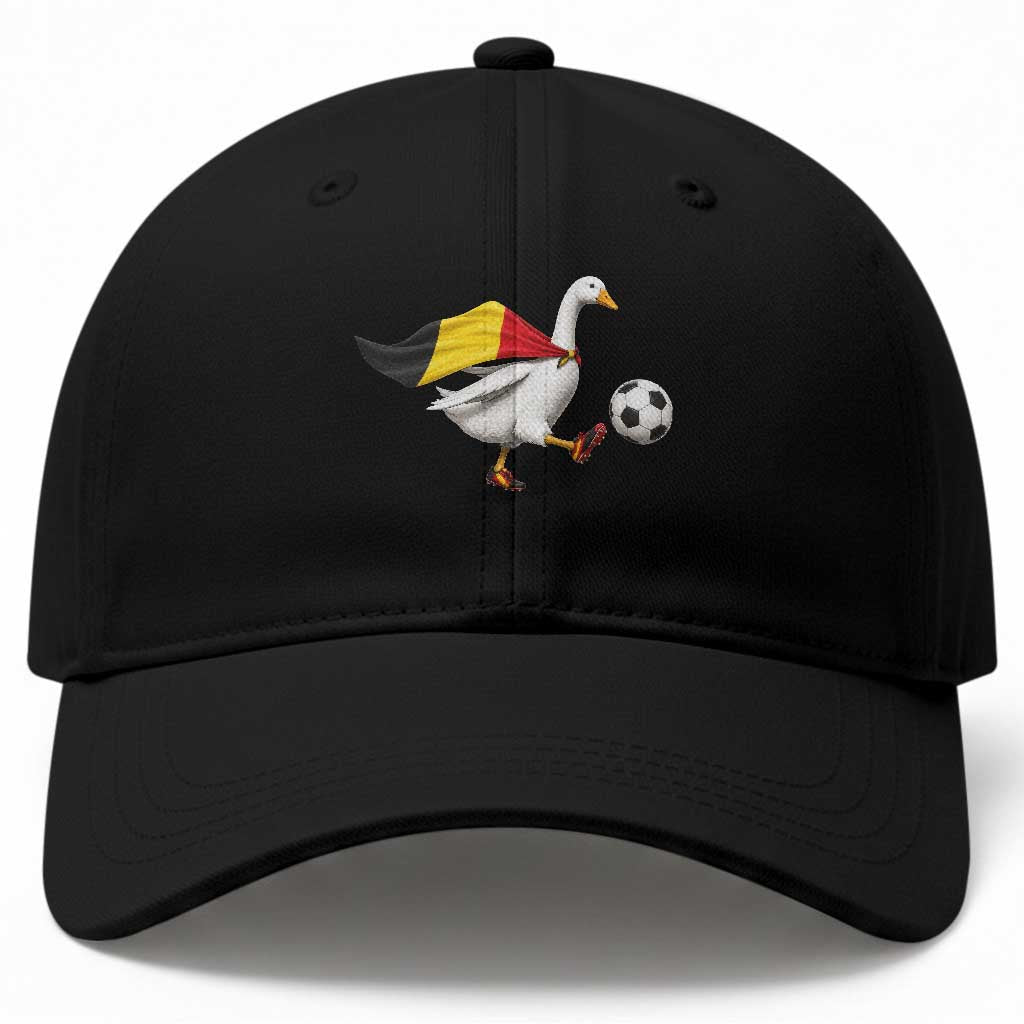 Belgium Soccer Goose Baseball Cap Belgian Flag Patriotic Football Fan Graphic TS10 Print Your Wear