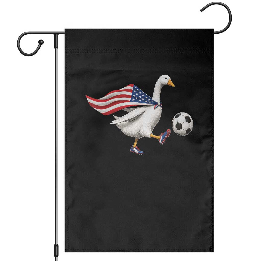 USA Soccer Goose Garden Flag American Flag Patriotic Football Fan Graphic TS10 Black Print Your Wear