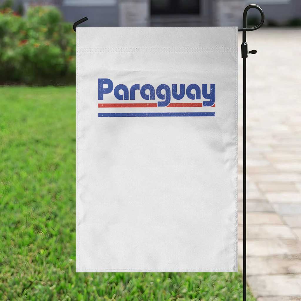 Vintage Paraguay Flag Garden Flag Retro Stripe Patriotic Paraguayan Pride Graphic TS10 Print Your Wear