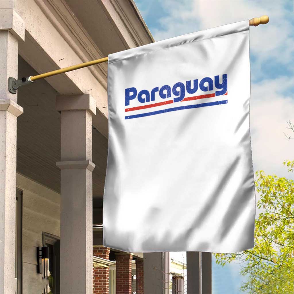 Vintage Paraguay Flag Garden Flag Retro Stripe Patriotic Paraguayan Pride Graphic TS10 Print Your Wear