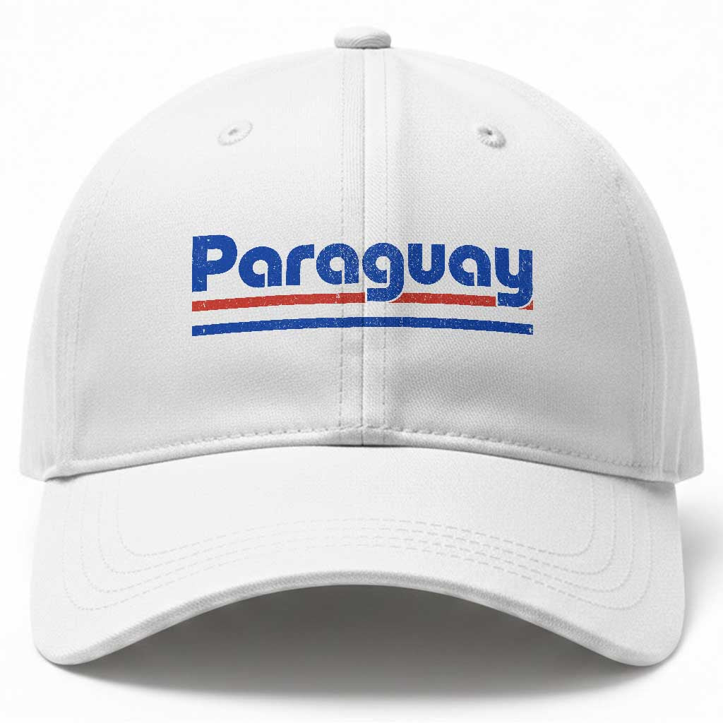 Vintage Paraguay Flag Baseball Cap Retro Stripe Patriotic Paraguayan Pride Graphic TS10 Print Your Wear