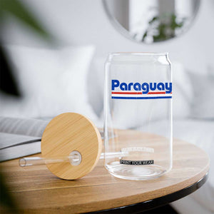 Vintage Paraguay Flag Glass Can Retro Stripe Patriotic Paraguayan Pride Graphic TS10 Print Your Wear