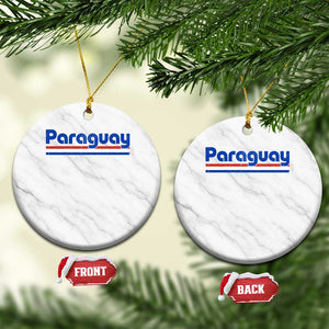 Vintage Paraguay Flag Ceramic Ornament Retro Stripe Patriotic Paraguayan Pride Graphic TS10 1pc White Marble Print Your Wear