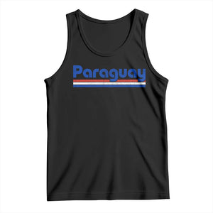 Vintage Paraguay Flag Tank Top Retro Stripe Patriotic Paraguayan Pride Graphic TS10 Black Print Your Wear