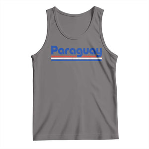 Vintage Paraguay Flag Tank Top Retro Stripe Patriotic Paraguayan Pride Graphic TS10 Deep Heather Print Your Wear