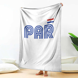 Vintage Paraguay Throw Blanket Retro Typography Patriotic Paraguayan Pride Flag Graphic TS10 Print Your Wear