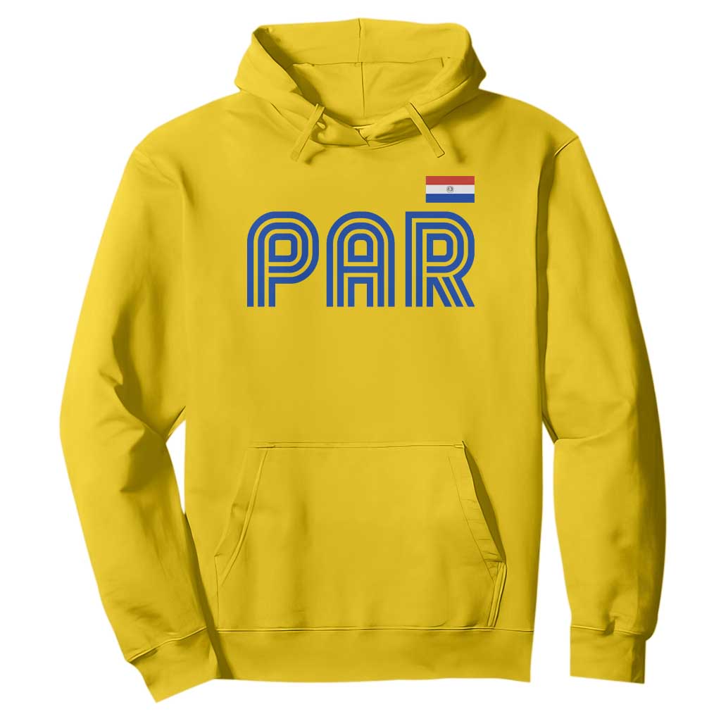 Vintage Paraguay Hoodie Retro Typography Patriotic Paraguayan Pride Flag Graphic TS10 Daisy Print Your Wear