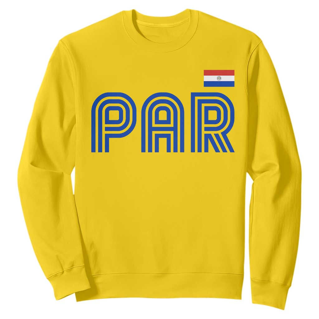 Vintage Paraguay Sweatshirt Retro Typography Patriotic Paraguayan Pride Flag Graphic TS10 Daisy Print Your Wear