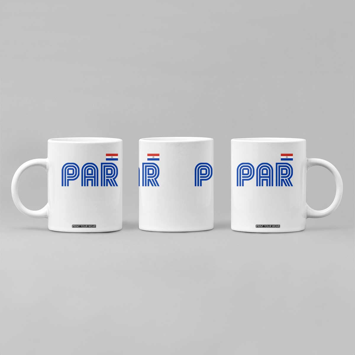 Vintage Paraguay Coffee Mug Retro Typography Patriotic Paraguayan Pride Flag Graphic TS10 Print Your Wear