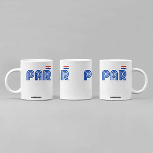Vintage Paraguay Coffee Mug Retro Typography Patriotic Paraguayan Pride Flag Graphic TS10 Print Your Wear