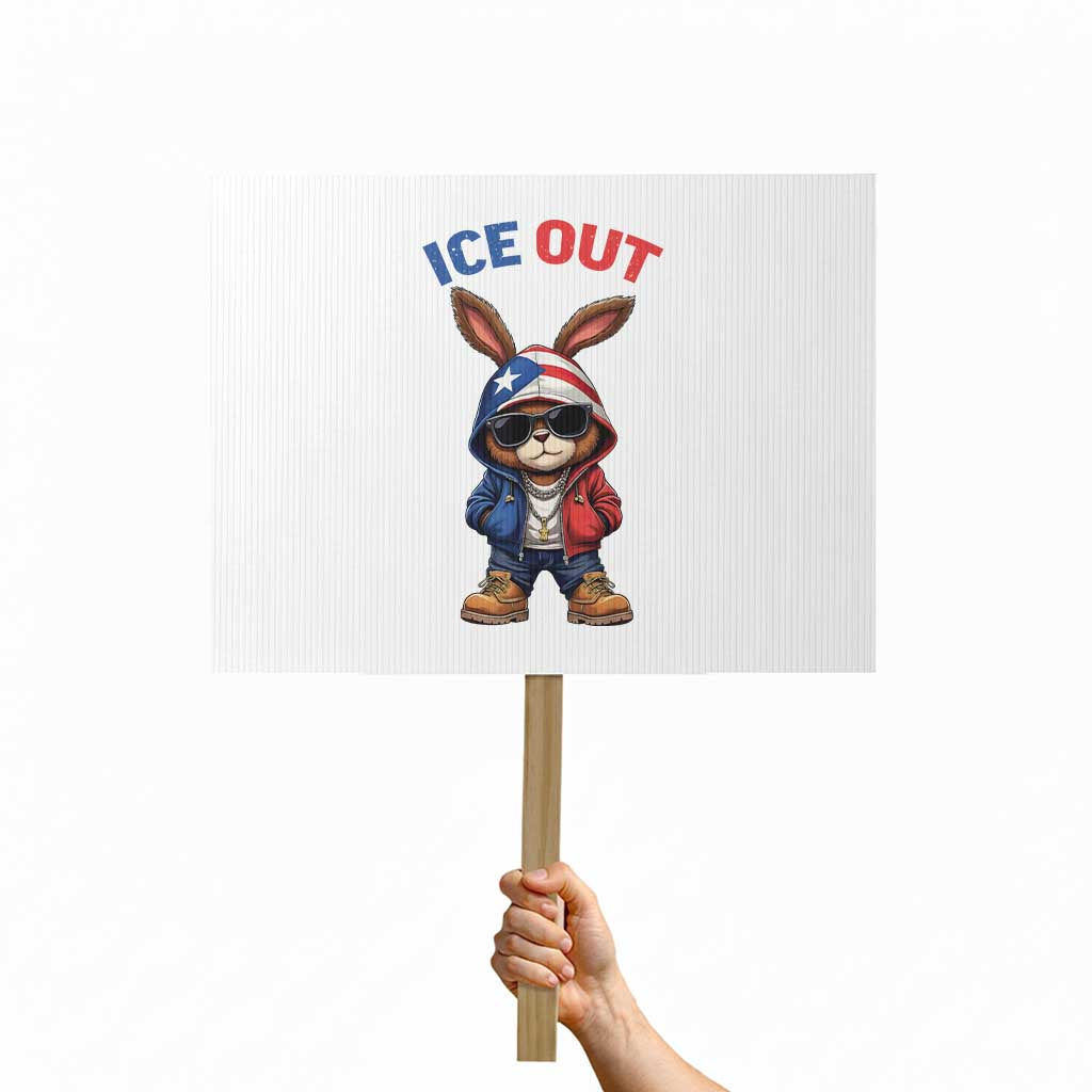 Cool Bunny Ice Out Protest Sign Puerto Rican Flag Hoodie Outfit Vibes Boricua TS10 Horizontal 18