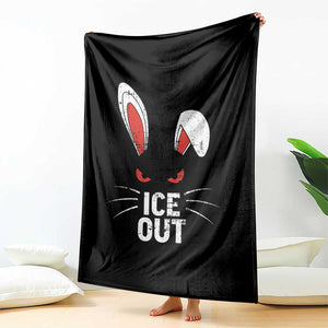Bunny Ice Out Throw Blanket Resist FDT Anti Immigration Enforcement TS10 Print Your Wear