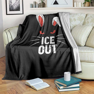 Bunny Ice Out Throw Blanket Resist FDT Anti Immigration Enforcement TS10 Print Your Wear