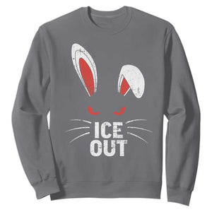 Bunny Ice Out Sweatshirt Resist FDT Anti Immigration Enforcement TS10 Charcoal Print Your Wear
