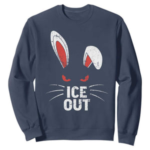 Bunny Ice Out Sweatshirt Resist FDT Anti Immigration Enforcement TS10 Navy Print Your Wear